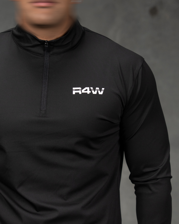 R4W ACTIVE QUARTER ZIP BLACK