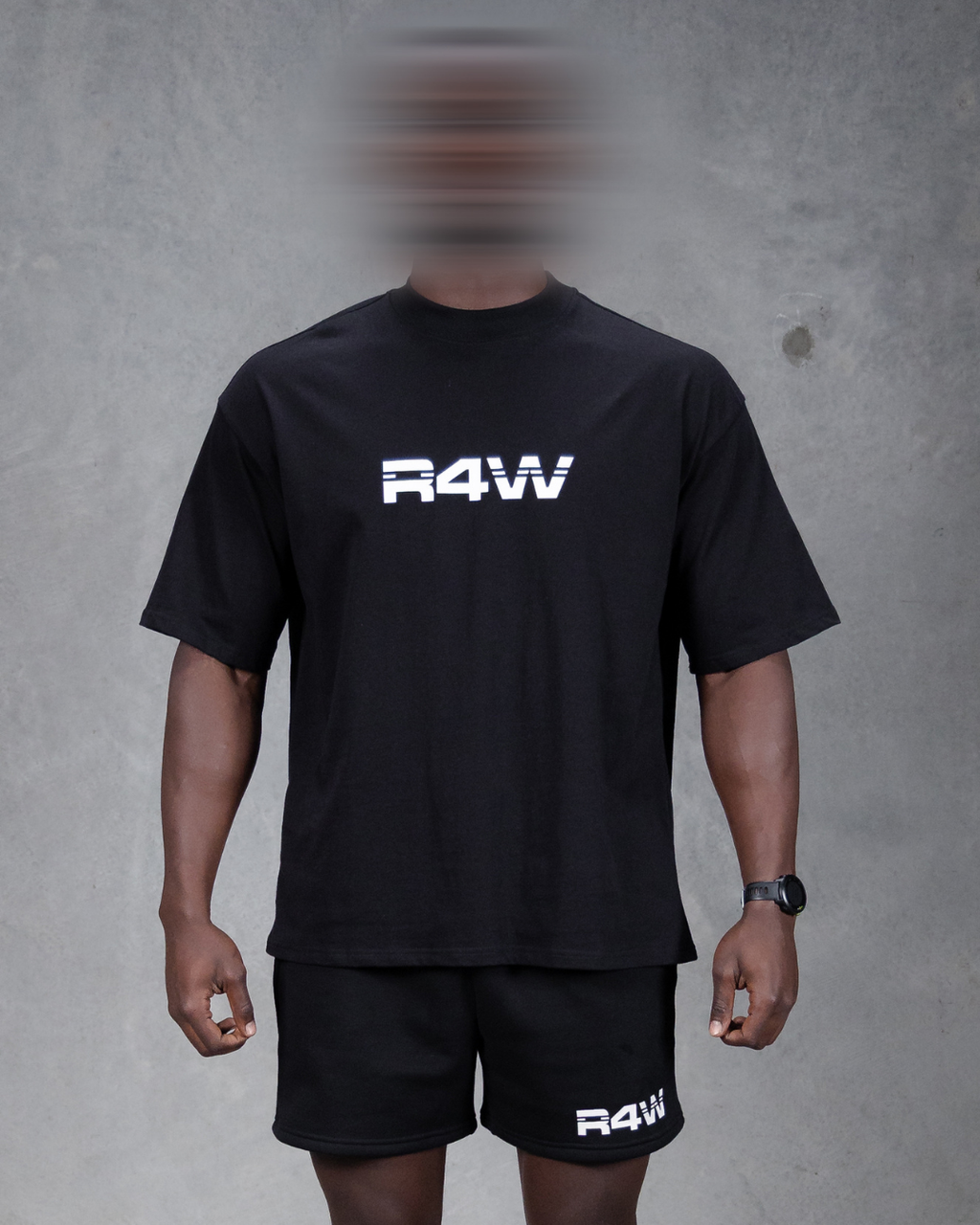 R4W OVERSIZED TEE BLACK