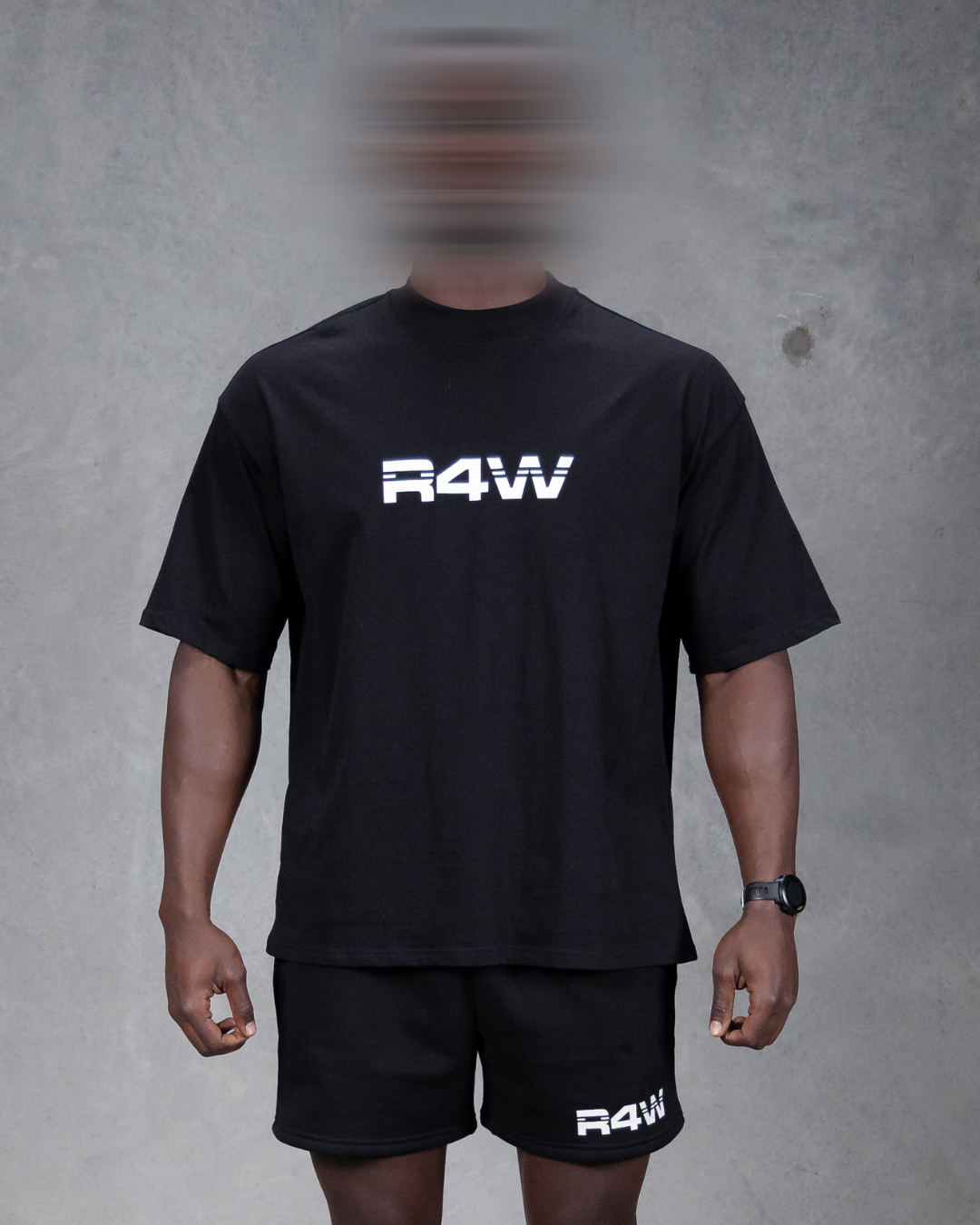 R4W OVERSIZED TEE BLACK