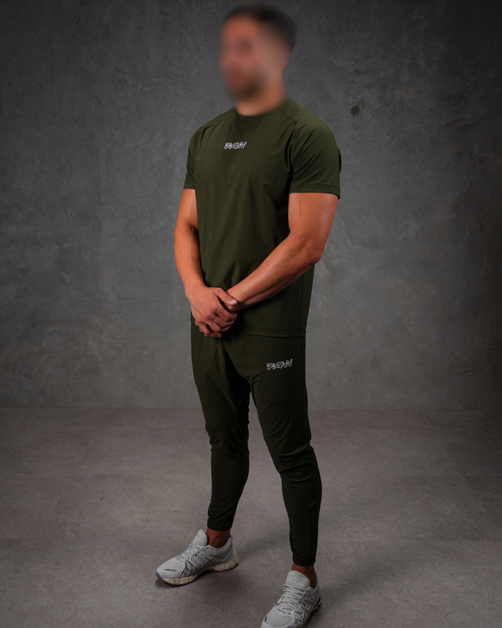 R4W PRO FLEX TRACKPANTS OLIVE GREEN