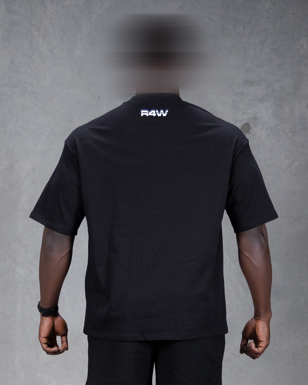 R4W OVERSIZED TEE BLACK