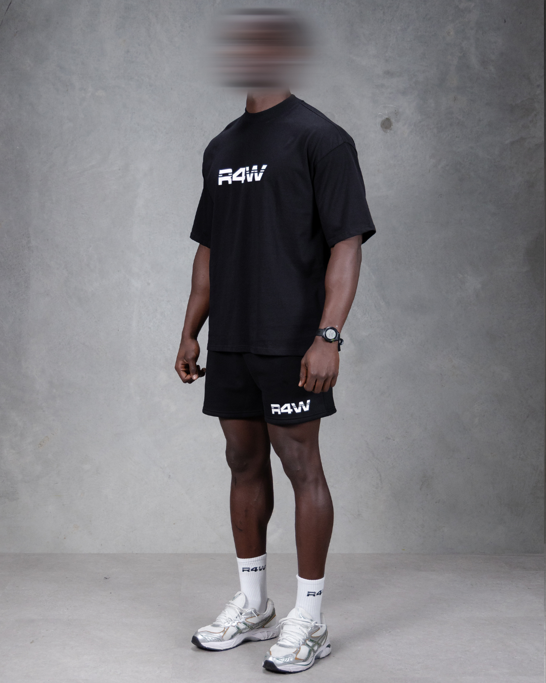 R4W OVERSIZED TEE BLACK