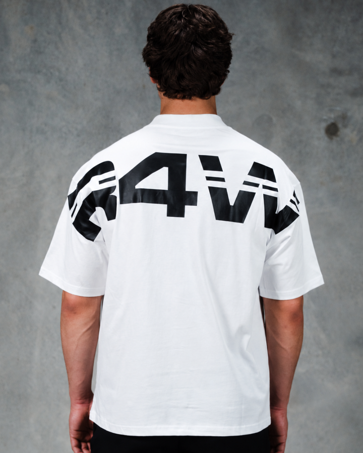 R4W OFF DUTY OVERSIZED TEE WHITE