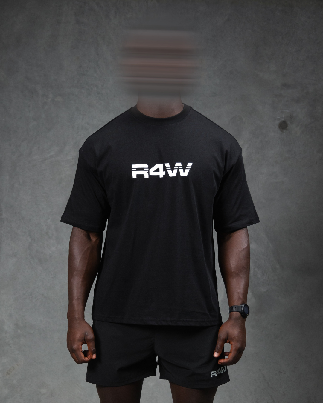 R4W OVERSIZED TEE BLACK