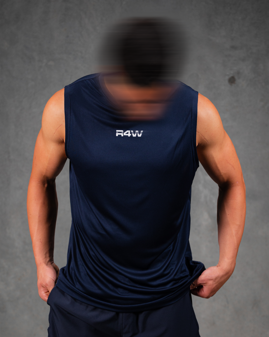 R4W ACTIVE SINGLET NAVY BLUE
