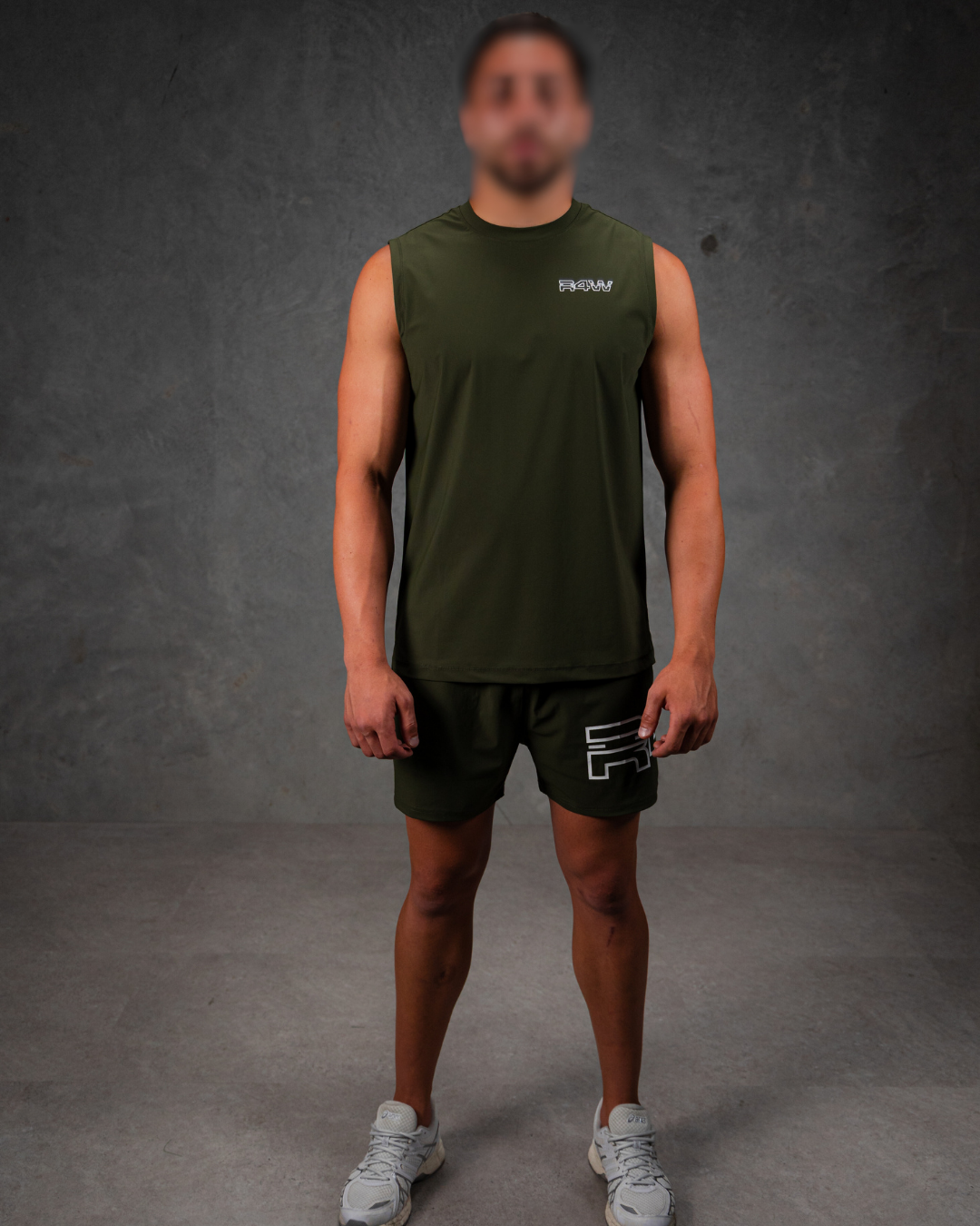 R4W PRO FLEX SINGLET OLIVE GREEN