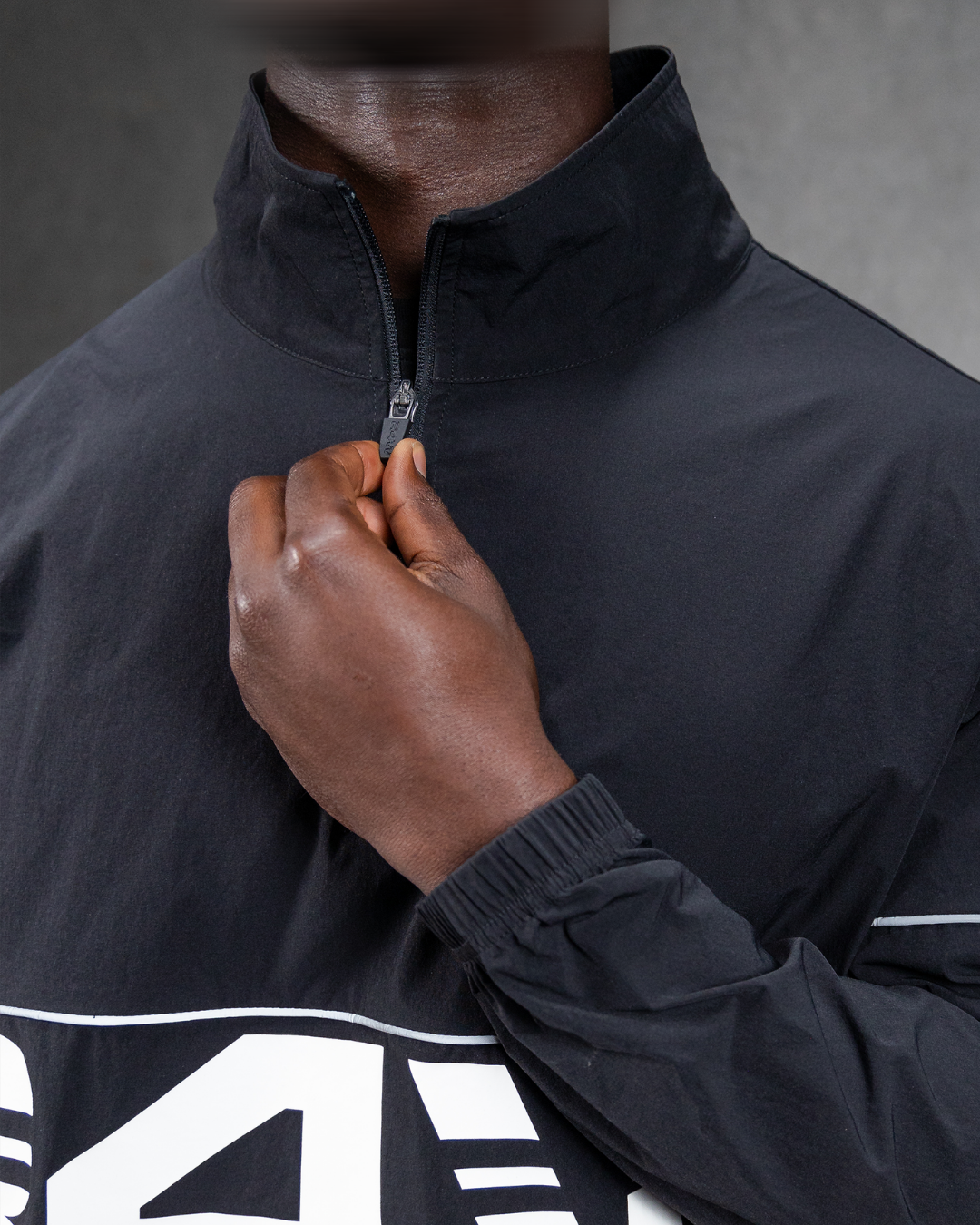 R4W DYNAMIC PULLOVER WINDBREAKER BLACK