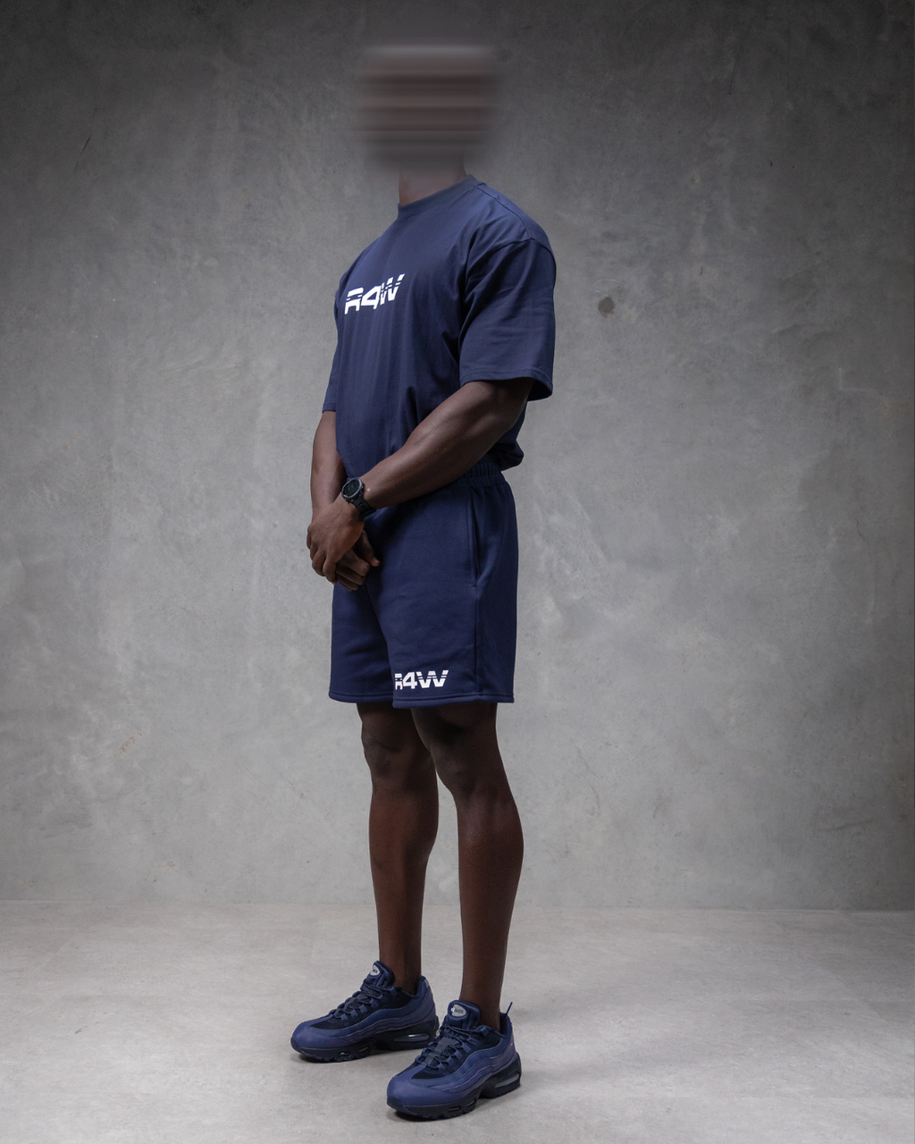 R4W OVERSIZED TEE NAVY BLUE