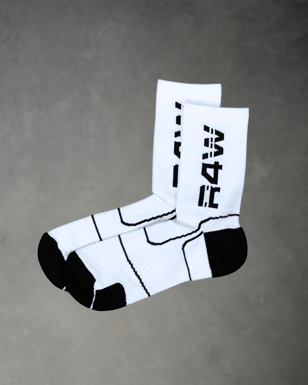 R4W COMPRESSION SOCKS WHITE/BLACK