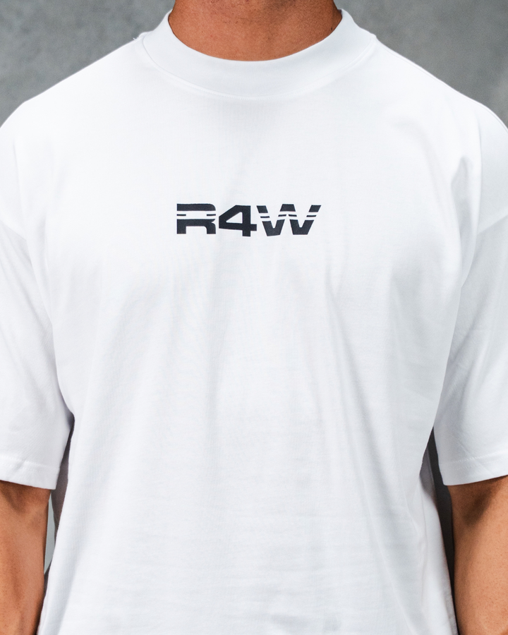 R4W OFF DUTY OVERSIZED TEE WHITE