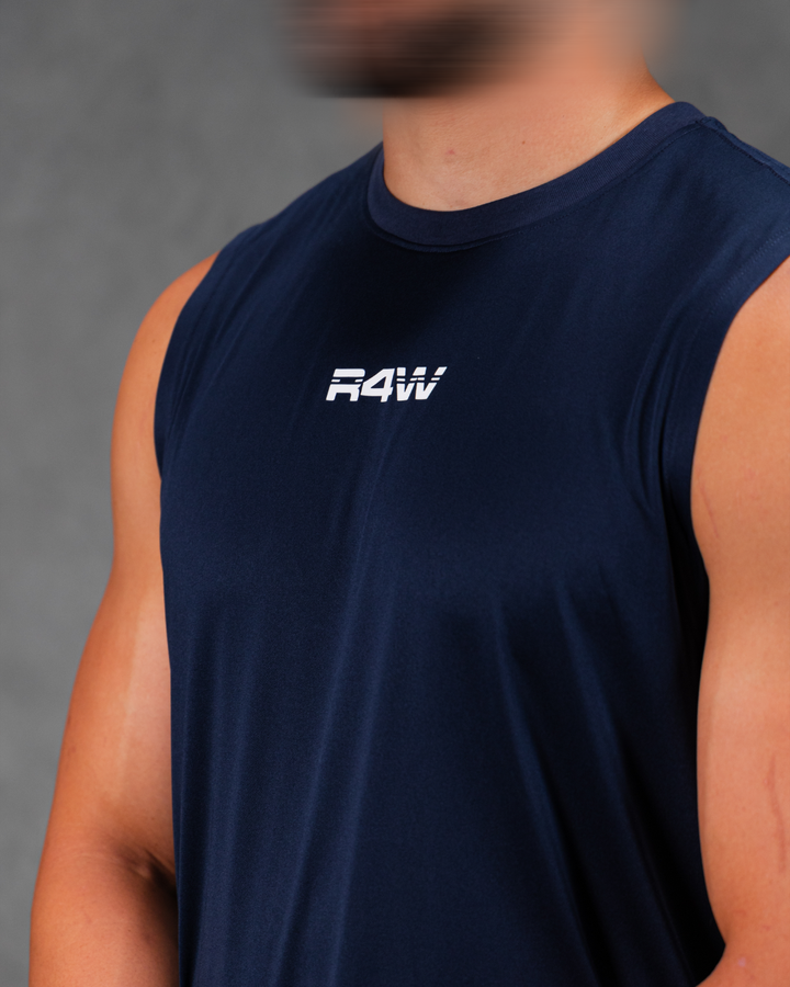 R4W ACTIVE SINGLET NAVY BLUE