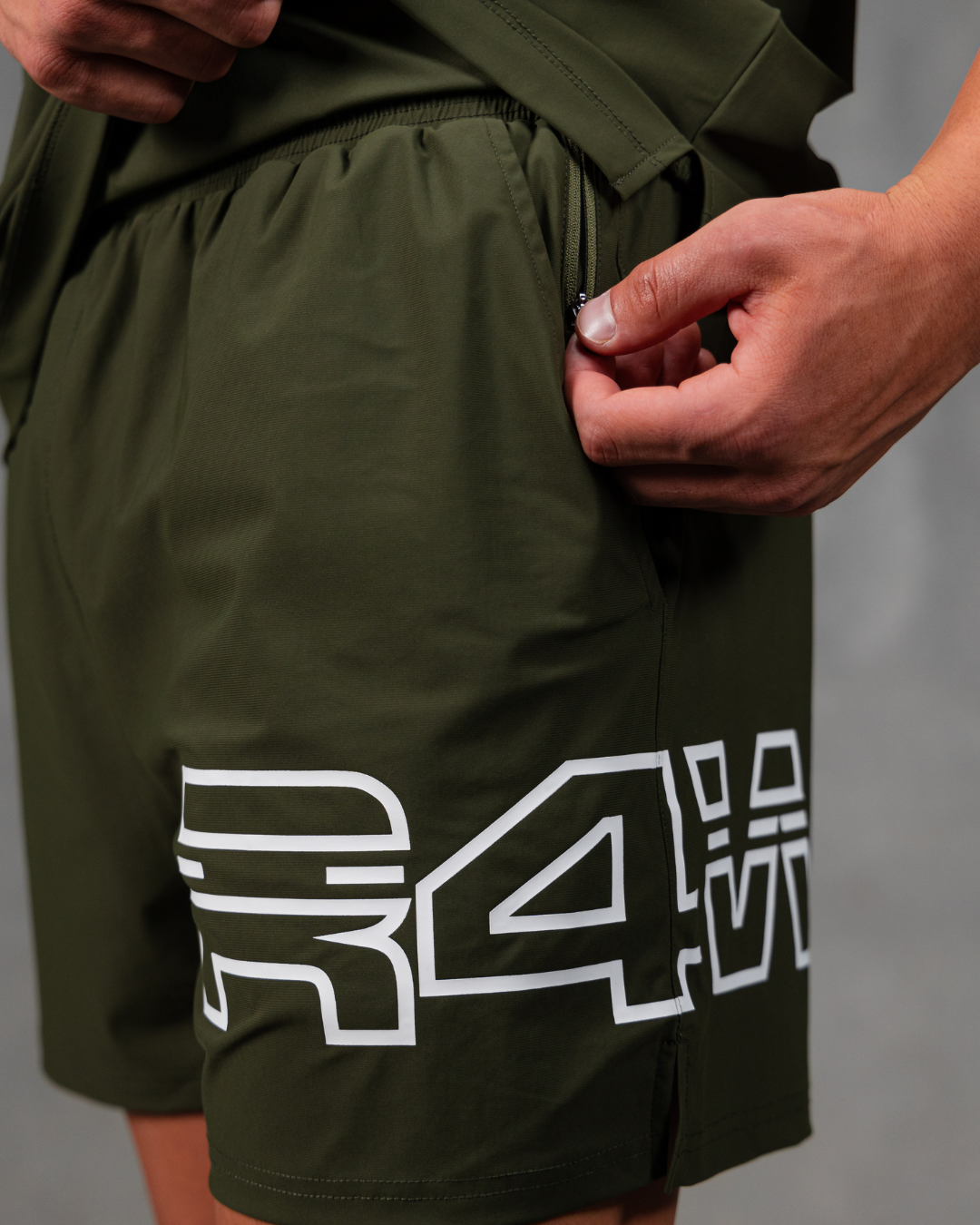R4W PRO FLEX SHORTS OLIVE GREEN