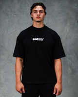 R4W OFF DUTY OVERSIZED TEE BLACK