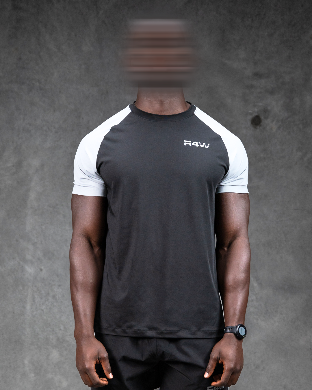 R4W HYBRID TEE BLACK/GREY