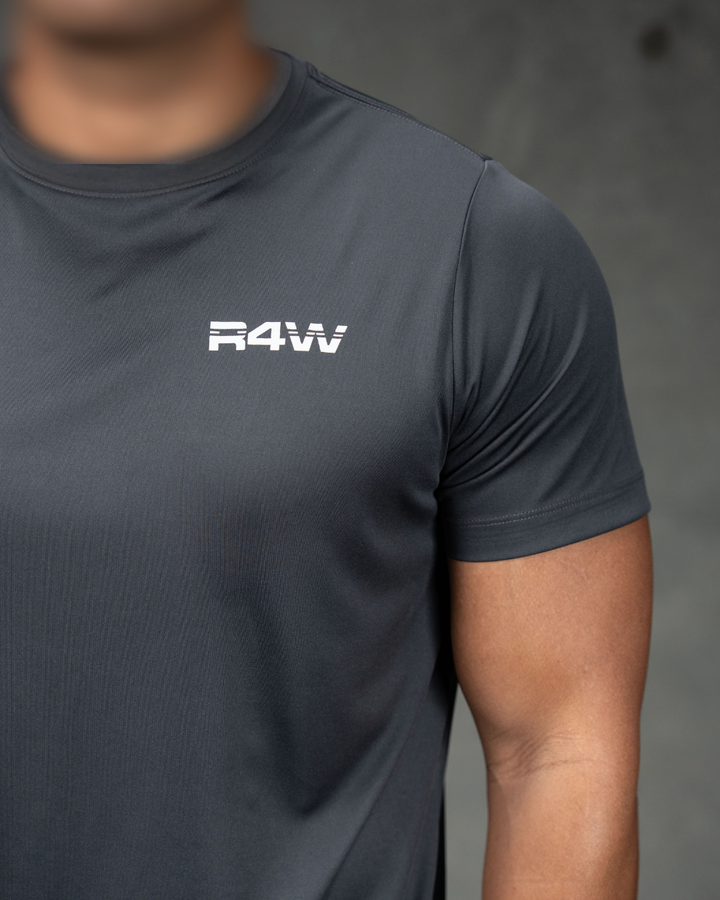R4W ACTIVE TEE CHARCOAL
