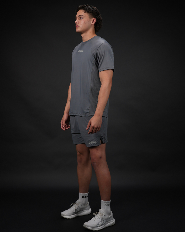 R4W ESSENTIALS TEE SLATE GREY