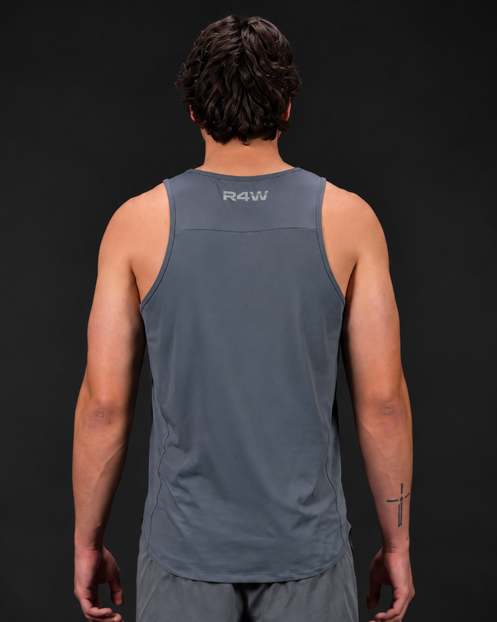 R4W ESSENTIALS SINGLET SLATE GREY