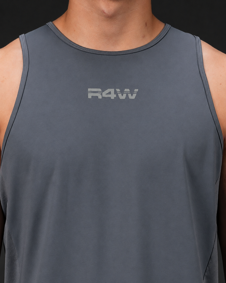 R4W ESSENTIALS SINGLET SLATE GREY
