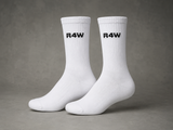 R4W CREW SOCKS WHITE (3 PACK)