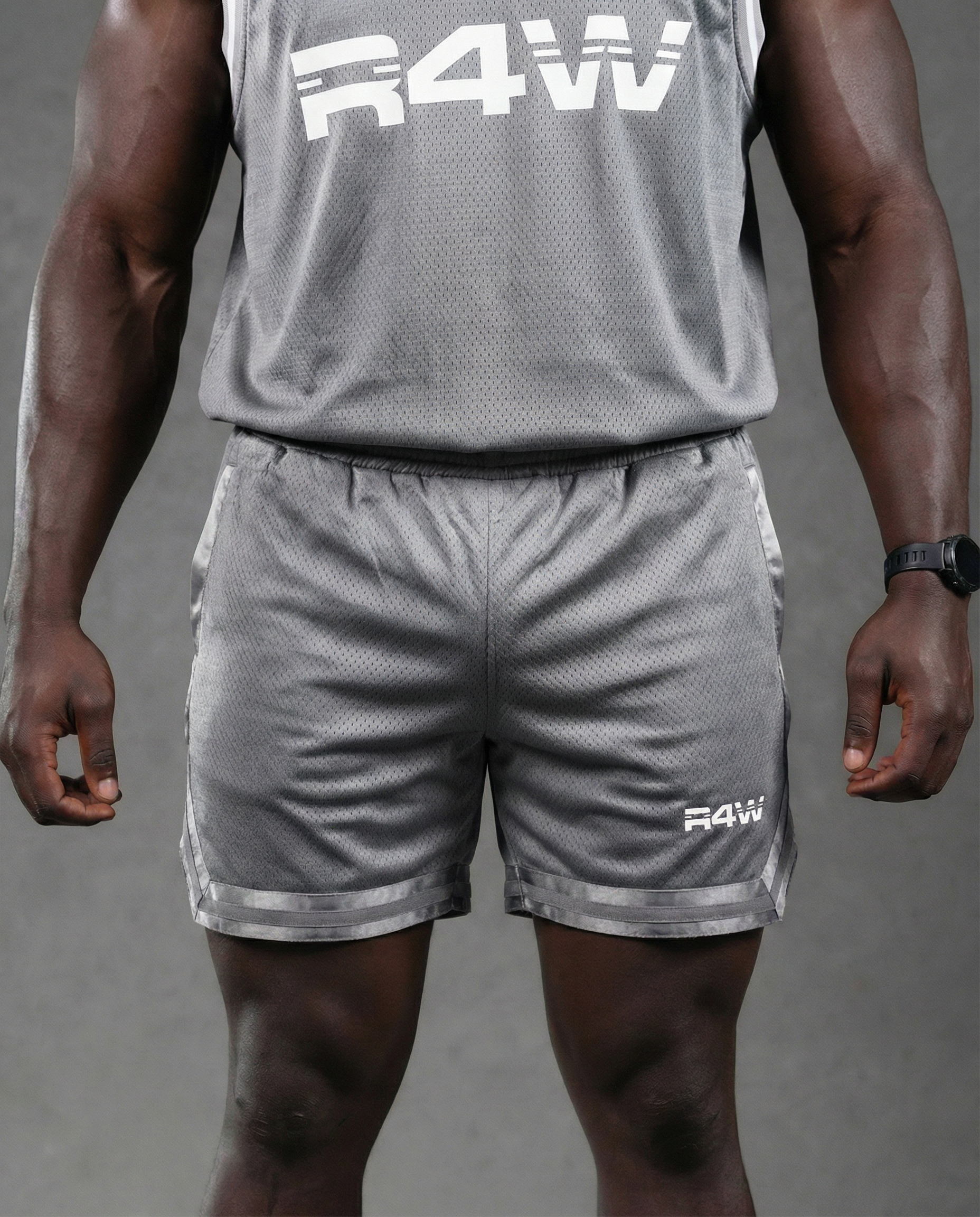 R4W BASKETBALL SHORTS GREY