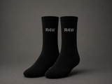 R4W CREW SOCKS BLACK (3 PACK)