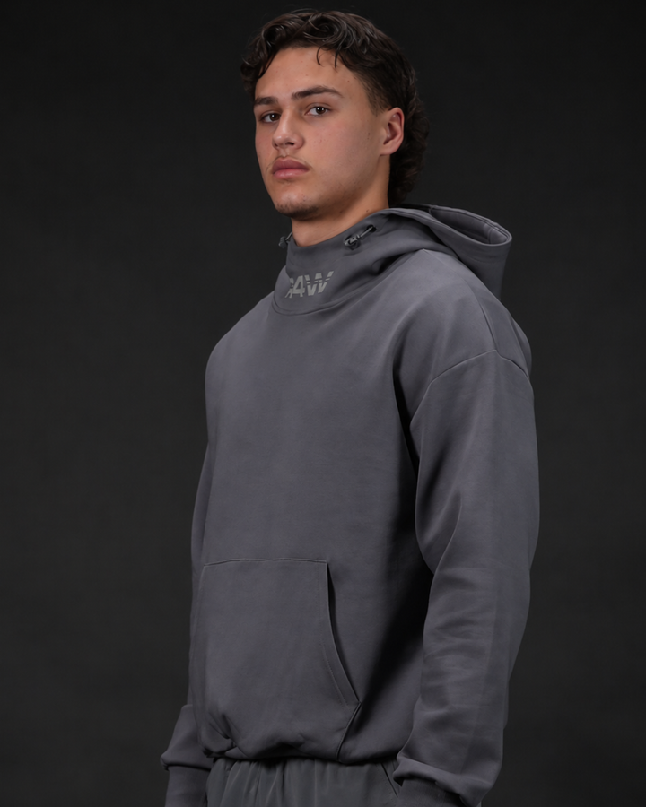 R4W ESSENTIALS HOODIE SLATE GREY