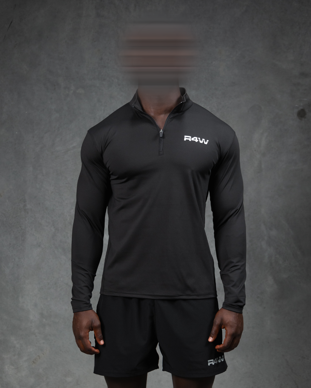 R4W ACTIVE QUARTER ZIP BLACK