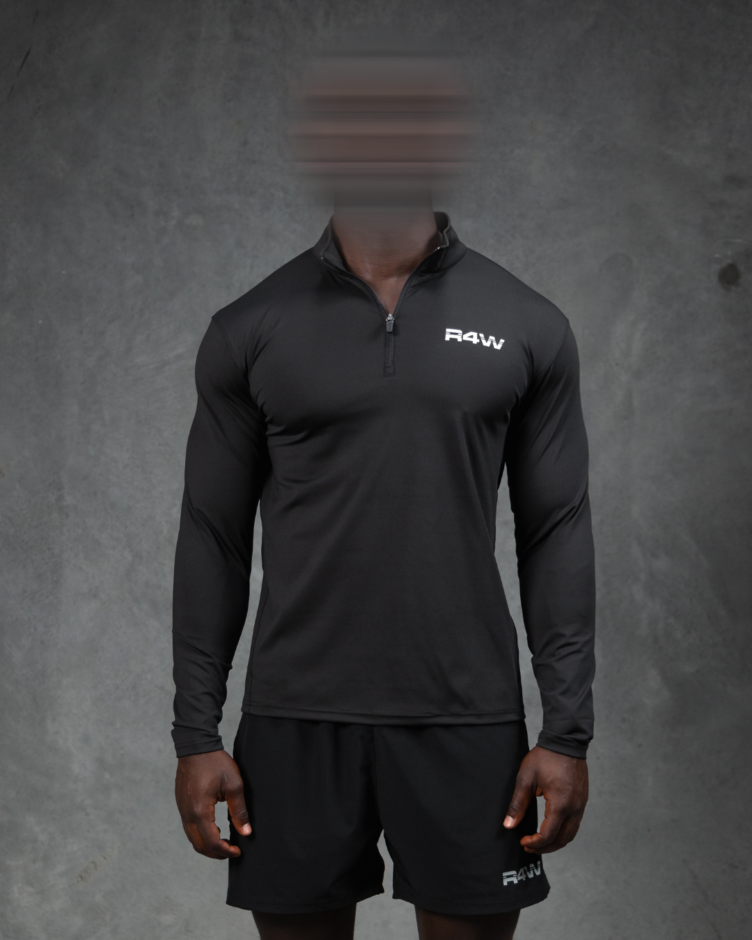 R4W ACTIVE QUARTER ZIP BLACK