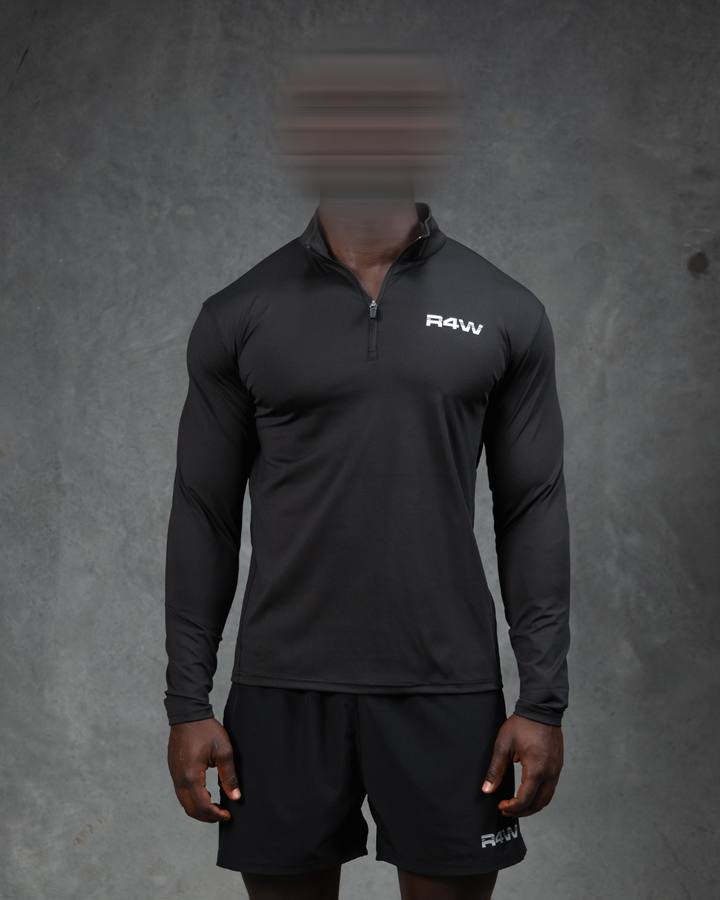 R4W ACTIVE QUARTER ZIP BLACK