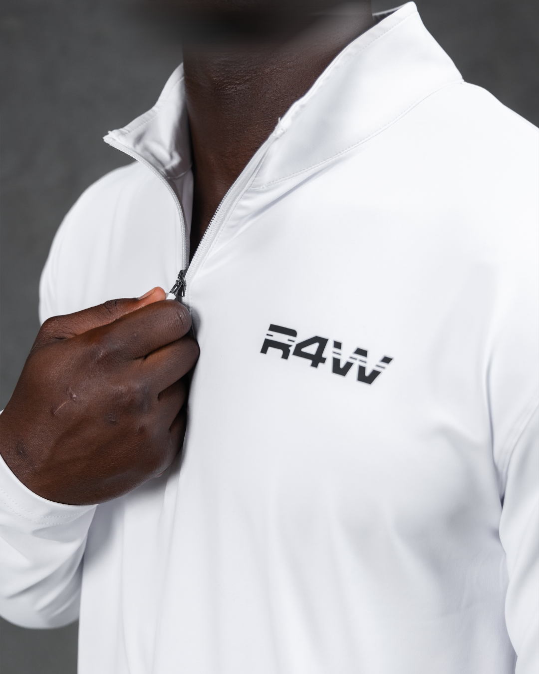 R4W ACTIVE QUARTER ZIP WHITE