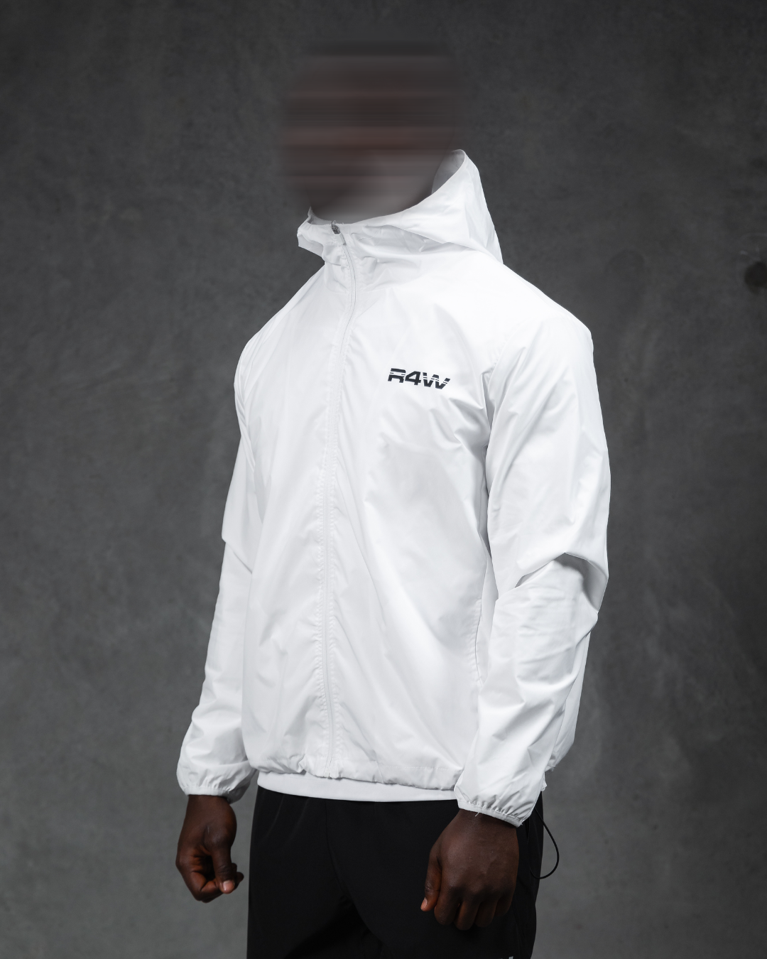 R4W ACTIVE WINDBREAKER JACKET WHITE