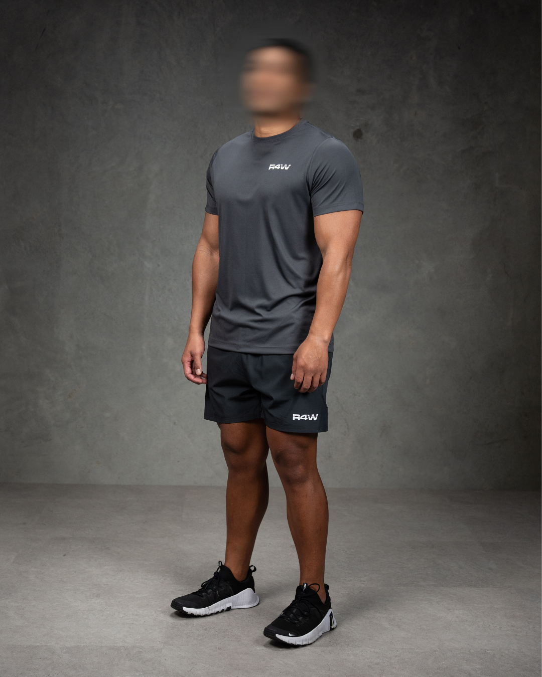 R4W ACTIVE TEE CHARCOAL