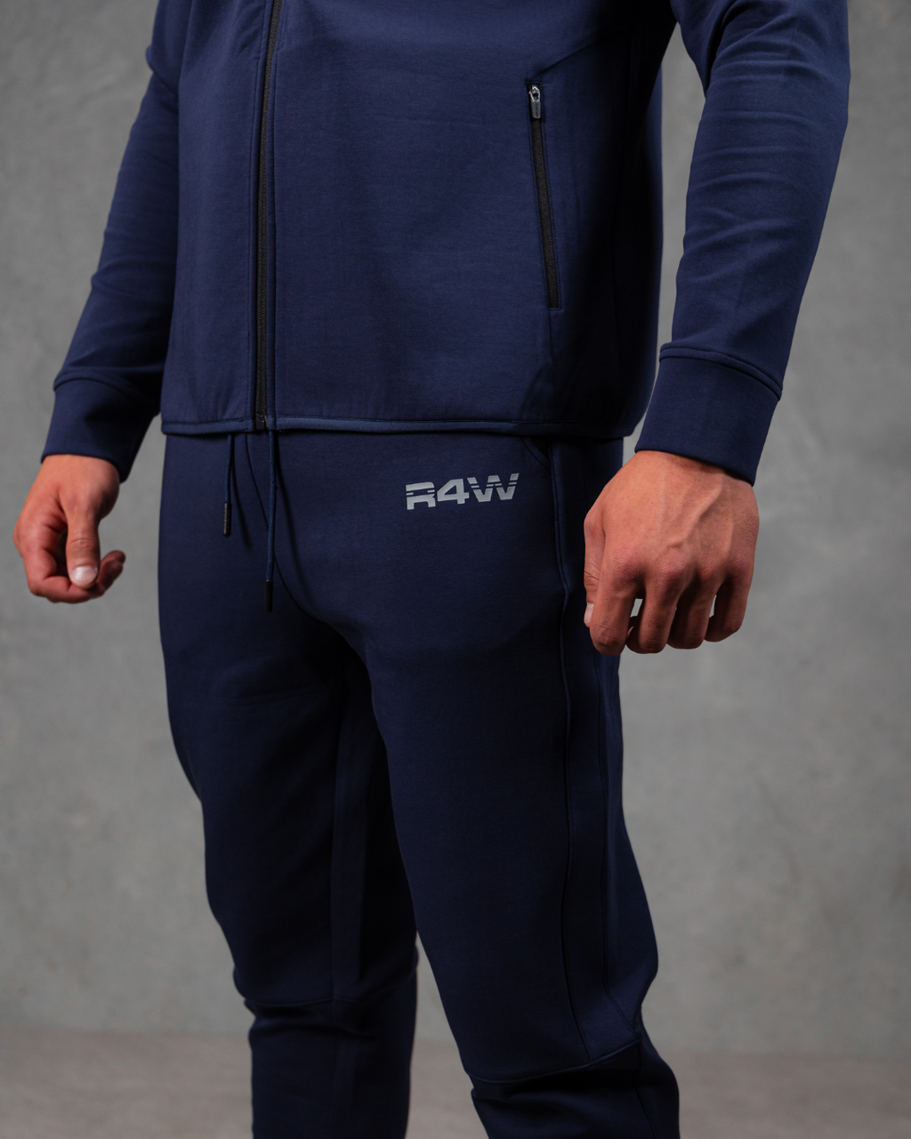 R4W TECH FLEECE TRACKPANTS NAVY BLUE