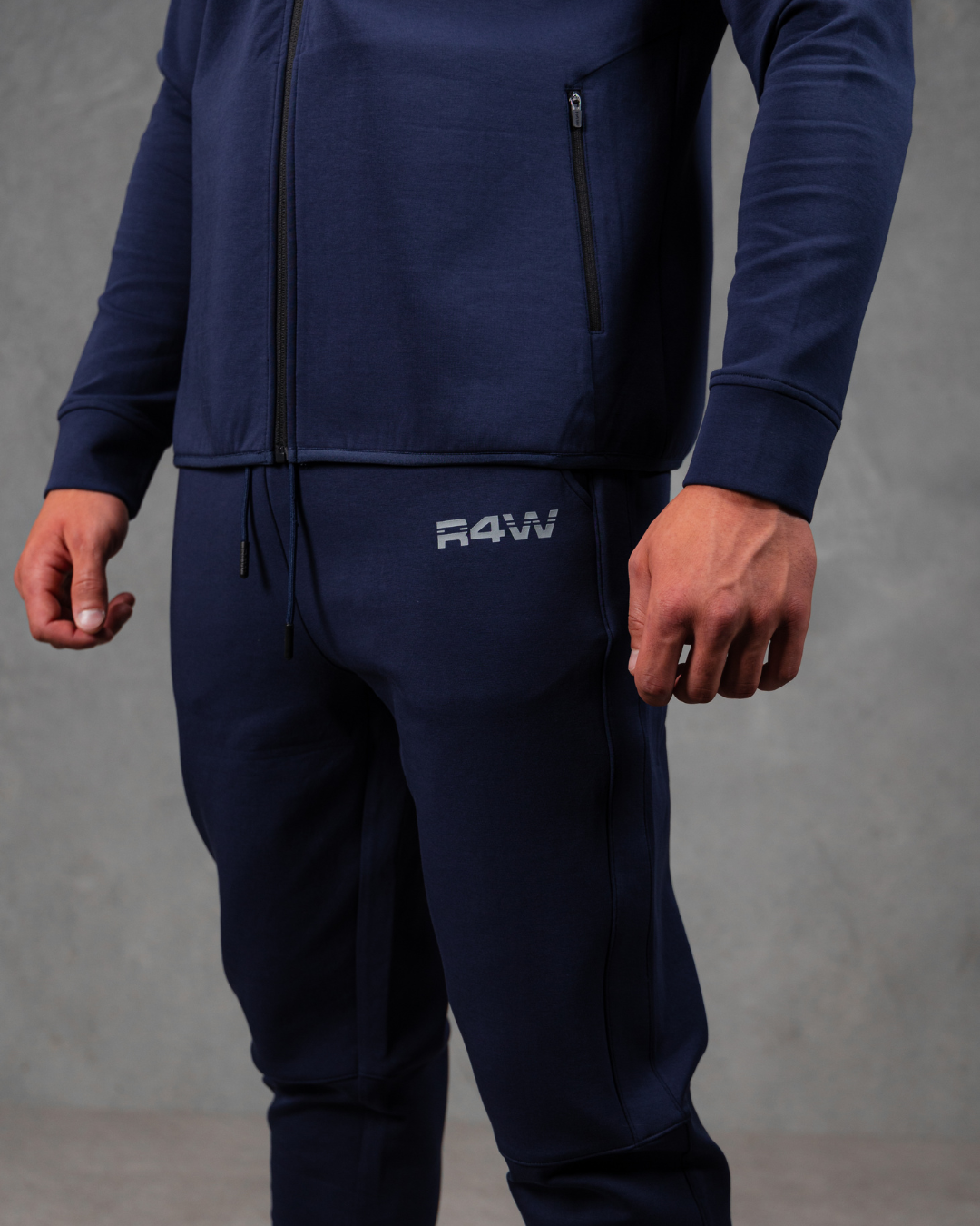 R4W TECH FLEECE TRACKPANTS NAVY BLUE