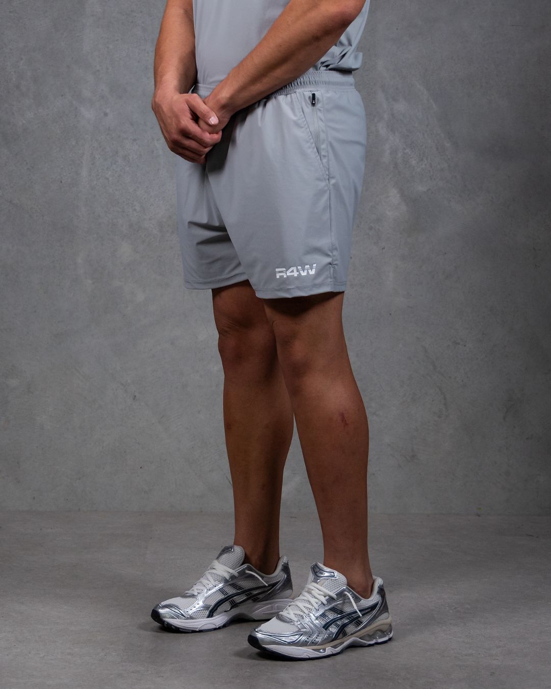 R4W PRO FLEX SHORTS LIGHT GREY