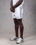 R4W HYBRID  SHORTS WHITE/GREY