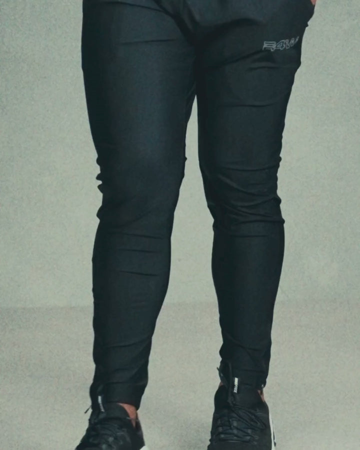 R4W PRO FLEX TRACKPANTS OUTLINE BLACK